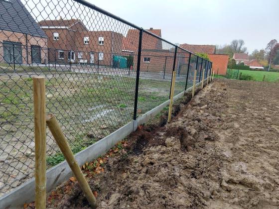 Plaatsen van steunmateriaal